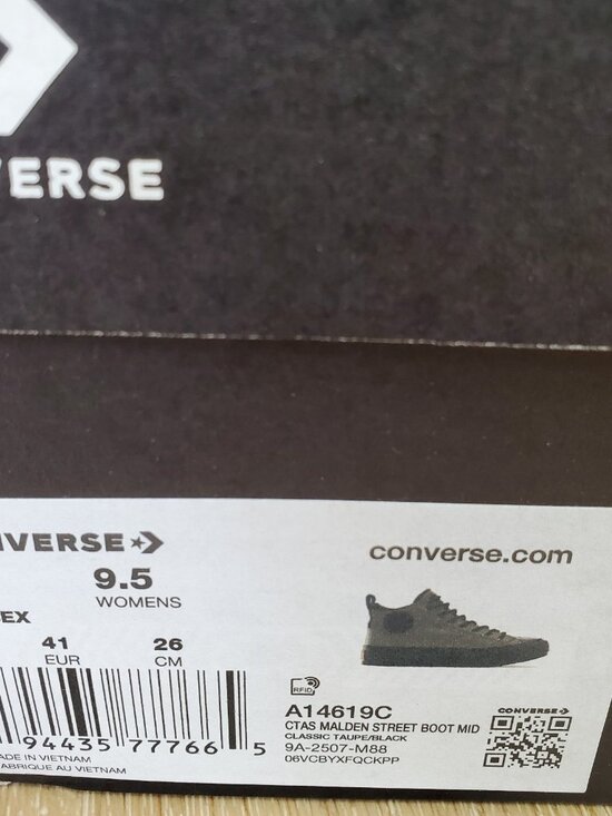 Converse Malden Street Boot Mid Leather Brown Taupe Waterproof Mens 7.5 A09492C main image 7